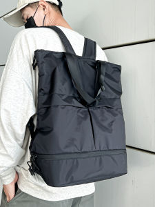 Large Capacity Waterproof Mens Backpack Multi-Functional Hiking Bag Computer Bag School Bag Nylon Material Street Style Trend