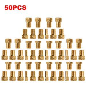 5-50PCS Bike Valve Converter Presta To Schrader Adaptors Bicycle Pump Tire Adapter Aluminum Tire Valve Connectors Bicycle Part