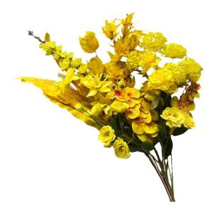 Yellow Artificial Flowers for Wedding Decoration Stage Props Home Decor Fake Flowers Arrangement Festive Supplies Gifts