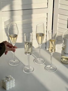 French Style in Style Goblet Champagne Glasses Good-looking Household Female Sparkling Wine Glass Cocktail Glass Glass Drinking Cup