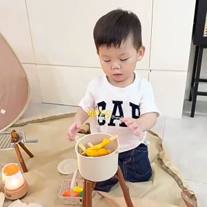 Goodies Simulation Camping Tent with Picnic Tableware Educational Toys Indoor and Outdoor Camping Set Playhouse Set Cooking Toy Set for Boys Girls Kids