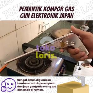 PEMANTIK API KOMPOR GAS ELEKTRIK JAPAN V LIGHT / ELECTRONIC GAS IGNITER BAHAN STAINLESS STEEL SS JAPAN ORIGINAL