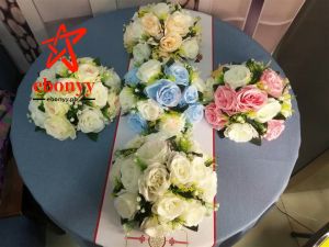 【COD】Cross-border road guide for new wedding Roman column simulation silk flowers decorated car ball hall wedding items wholesale