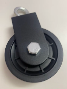 Gym Cable 88mm Nylon Metal Cable Pulley Loading Pin D Handle Tricep Rope For Gym Pulley System