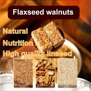 【0 Additives 0 Sucrose】Flaxseed Walnut Cake Nut Cake Peanut Cake Pastry Office Afternoon Tea Pastry Leisure Gluttony Snacks亚麻籽核桃酥