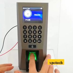 [RONALD JACK F18] Máy chấm công vân tay chuyên lắp đặt kiểm soát cửa kết nối Khóa chốt. Nút nhấn.Nút thoát khẩn