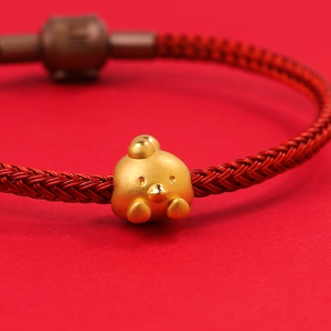 Chow Sang Sang 周生生 999 Gold Charme Rooster Charm for Women & Men 95968C (Bracelet Not Included)