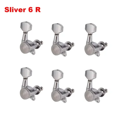 6-Piece Right Locking Guitar Tuners | High-Precision 1:18 Gear | Fit Electric & Acoustic Guitars