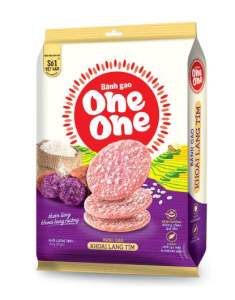 Bánh Gạo Khoai Lang Tím One One Túi 166g( 20gói)