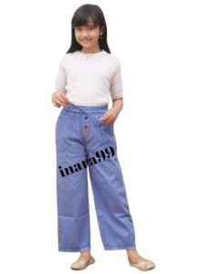 celana anak perempuan semi jeans usia 6-10 tahun