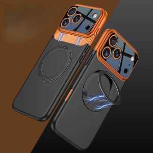 360 Degree Rotating Bracket for Magsafe Magnetic Wireless Charging Phone Case for IPhone 17 Pro Max 17 Pro Protetion Cover