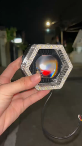 Lampu Projie Biled Matrix IBRIGHT ZE3XS Body Black Di Lengkapi Kipas Pendingin