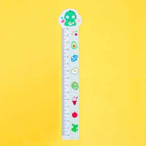 Thước kẻ học sinh cute 15 cm bằng nhựa dẻo in hình thú cưng dễ thương (4 cái)