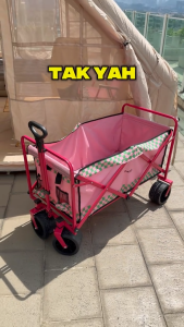 Magic Pocket 300L Foldable Wagon Trolley 8/12-inch Camping Outdoor Cart Widen Wheels With brake Shopping Beach Cart Increase Capacity