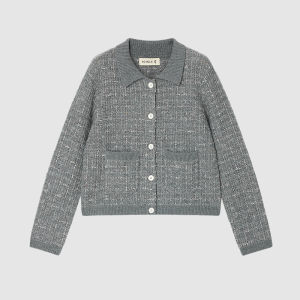ICICLE | Wool Cashmere Blend Knit Cardigan