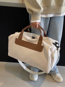 Retro Short Trip Large Capacity Mens Crossbody Travel Storage Bag Lightweight New Style Tote Bag Handheld Fitness Bag