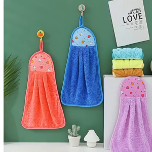 1pc microfiber hand towel kitchen/bathroom hand towel Random Color