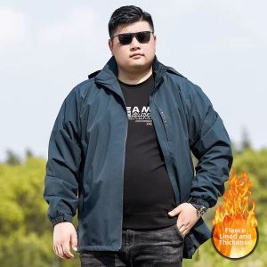 Zuogeeya | Oversized Plus Size Fleece Lined Outdoor Jacket Hooded Windbreaker