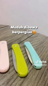 Pisau lipat keramik mini portable pisau buah sayur serbaguna