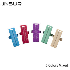 5pcs Aluminum Dental Endo Ring Measuring Ruler Finger Ring Endodontic Scale Root Canal Measuring Scale Dental Oral Material