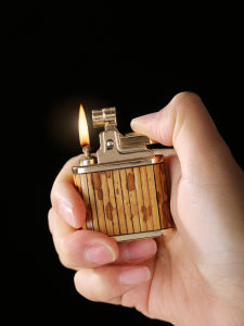 Vintage Style Match Striker Lamp Old Material Coal Oil Lighter Incense Igniter Cigarette Lighter Tea Ceremony Accessories