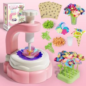 Bộ Đồ Thủ Công DIY Cho Bé Gái 6 Tuổi Đồ Chơi Sinh Nhật Không Độc Hại Máy Ép Hoa Đồ Thủ Công Làm Bó Hoa Đồ Chơi Giáo Dục