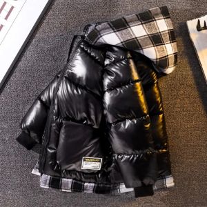 Childrens Padded Jacket New Boys Down Padded Jacket Kids Winter Hooded Jacket Teenage Boys Thick Coat