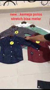 hem kids 351 polos stretch logo print DTF kemeja anak laki laki dr umur 3-12th bahan katun stretch bisa melar/COD