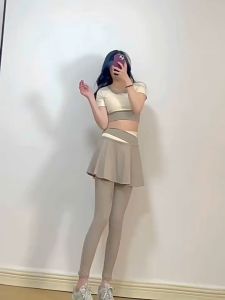 COSI COZY Legging Celana Rok Olahraga Wanita Skirt High Waist Sport Yoga Dwi Lapisan 2 in 1 Gym Tennis Running Sport