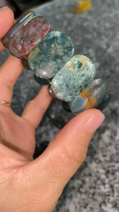 Vòng Tay Đá Canxedon Bản Lớn 25ly - May Mắn & Thời Trang