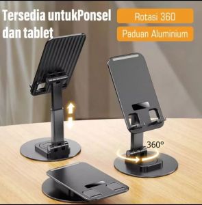 Stand Holder HP Liftable Portabel Phone Holder 360 derajat