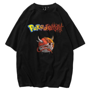 Bandai | Pok É Mon T-shirt with Printed Short Sleeved Anime Cartoon Childrens Clothing Mens and Womens Clothing