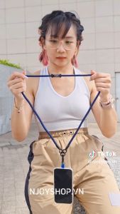 Dây Đeo Cổ Bện Nylon Dài 60cm Chống Đứt Gãy Độ Chống Thất Lạc Cho Tất Cả Điện Thoại iPhone Samsung
