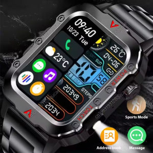 New Sports Smart Watch Heart Rate Monitoring Bluetooth Talk LED Flashlight Multi-function Outdoor Sports Smart Watch Men Women