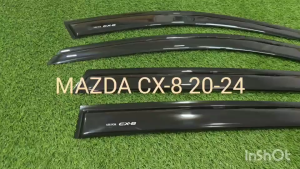 กันสาด คิ้วกันสาด คิ้ว ดำทึบ มาสด้า ซีเอ็ก8 MAZDA CX-8 CX8 2020 2021 2022 2023 ใส่ร่วมกันได้ A