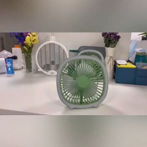 New Camping Ceiling Fan Light Portable Fan 3-Speed Fan USB Rechargeable Night Light Household Fan