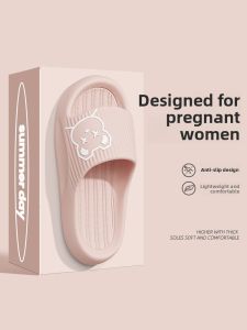 MONLEYTA | Anti-Slip Bathroom Slippers For Women New 2024 Indoor Home Use EVA Silent Cool Slippers Comfortable Summer Flat Footwear