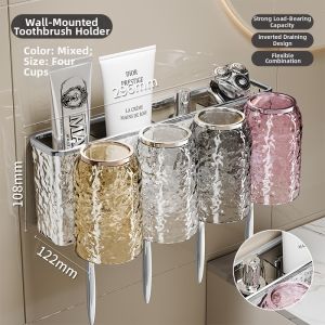 Automatic Toothpaste Dispenser Wall-Mounted Organizer