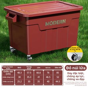DOCOXO | Hộp Lưu Trữ Di Động Có Bánh Xe