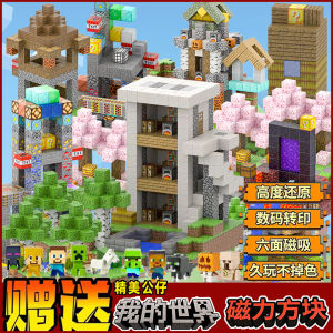 Magnetic Blocks My World Mini Educational Intelligence Toys Childrens Playsets Constructible Models Magnetic Stones