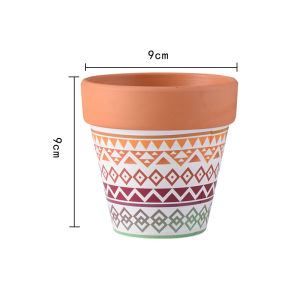 Red Terracotta Pot Succulent Planters Soil Absorption Indoor Greenery Vintage Baking Desktop Potted Plants Flowerpots Garden