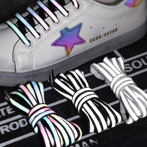 Tali Sepatu Reflektif Hologram Flash Cahaya Shoelaces