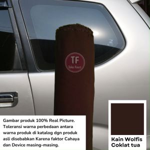 Kain Wolfis Coklat tua Grade A Premium Tebal Exclusive Bahan untuk Gamis dan Hijab