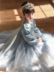 Elsa Princess Dress: A Detachable Zipper Skirt for Girls