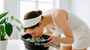Collapsible Silicone Face Ice Bath Tray Cold Therapy for Facial Treatment Portable Cryo Skin Tool Travel Beauty Bowl Facial Too