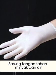 Safeglove - Sarung Tangan Nitril Putih Powder Free Tanpa Tepung | Sarung Tangan Pemeriksaan Nitril Putih PF