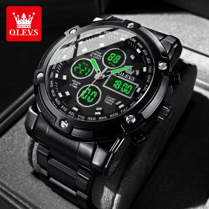 OLEVS Watch For Mans Original Luxury LED Display Men Wrist Watches Luminous Sport Men Watch Waterproof Quartz Men Clock + Box