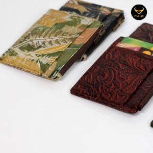 [VALQO] VIO Dompet Kartu Kulit Sapi untuk Wanita & Pria