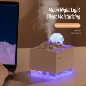 Humidifier Creative Moonfall Air Humidifier with Night Light Humidifier for Baby Bedroom USB Ultrasonic Mist Maker 300ML