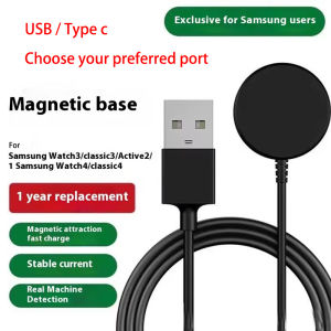 Usb Type c Smart Watch Chargers Magnetic Cable Portable Wireless Charger for samsung galaxy Watch 3 4 5 6 Pro Active 2